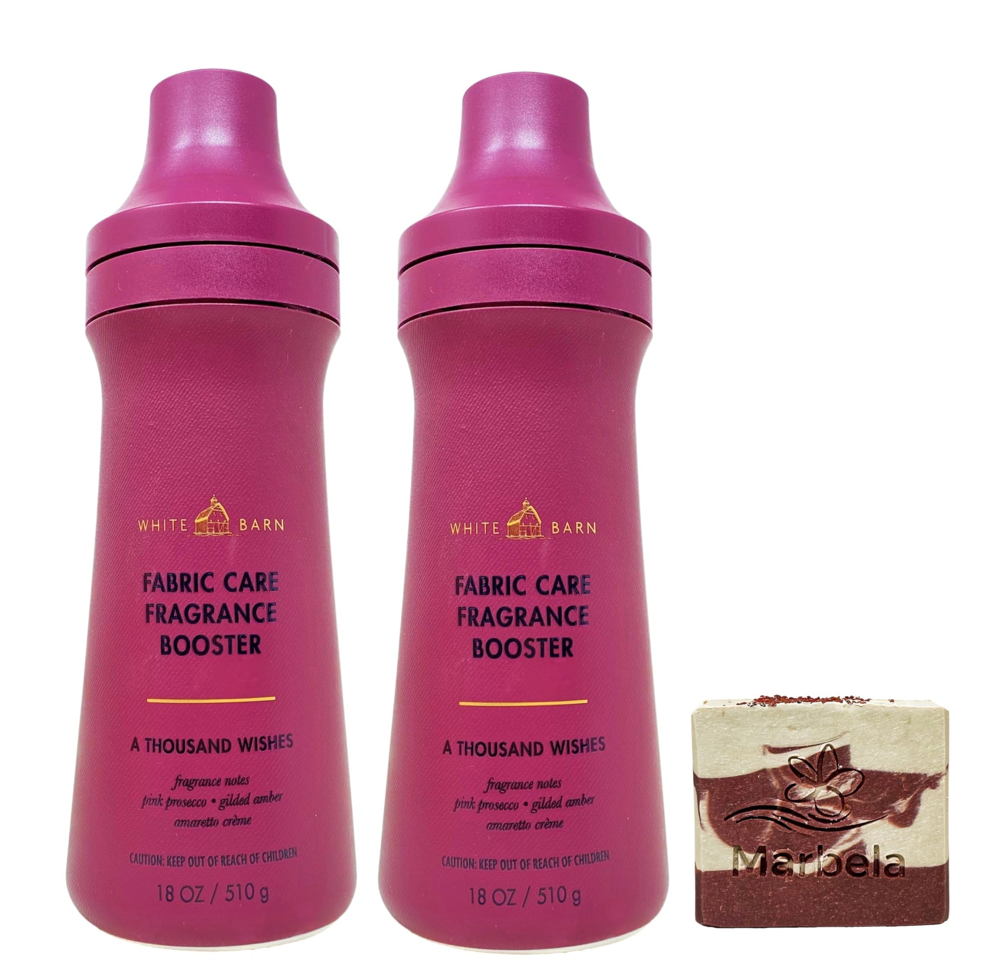 Bath & Body Works A Thousand Wishes 2 Fabric Care Fragrance Boosters with a Cherry On Top Bar Soap