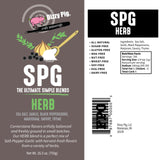 Dizzy Pig SPG Herb (Salt, Pepper & Garlic) Seasoning Rub (Quart Shaker) - Hand Made in the USA - Seasons Around 120lbs of Food - MSG Free, Gluten Free