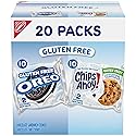 OREO Chocolate Sandwich Cookies & CHIPS AHOY! Chocolate Chip Cookies Gluten Free Cookies Variety Pack, 20 Snack Packs