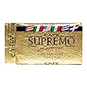 Cafe Supremo Espresso Coffee, Dark Roast, 100% Espresso Ground Coffee with a Latino Taste Blend, Vacuum Sealed Brick (8.8 Ounce, Pack of 12)