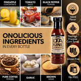 Da Kine Hawaiian Smoky BBQ Sauce - Sweet & Smoky Island Flavor - Made with Pineapple Juice - Gourmet Barbecue Sauce for Grilling, Marinades, Dipping