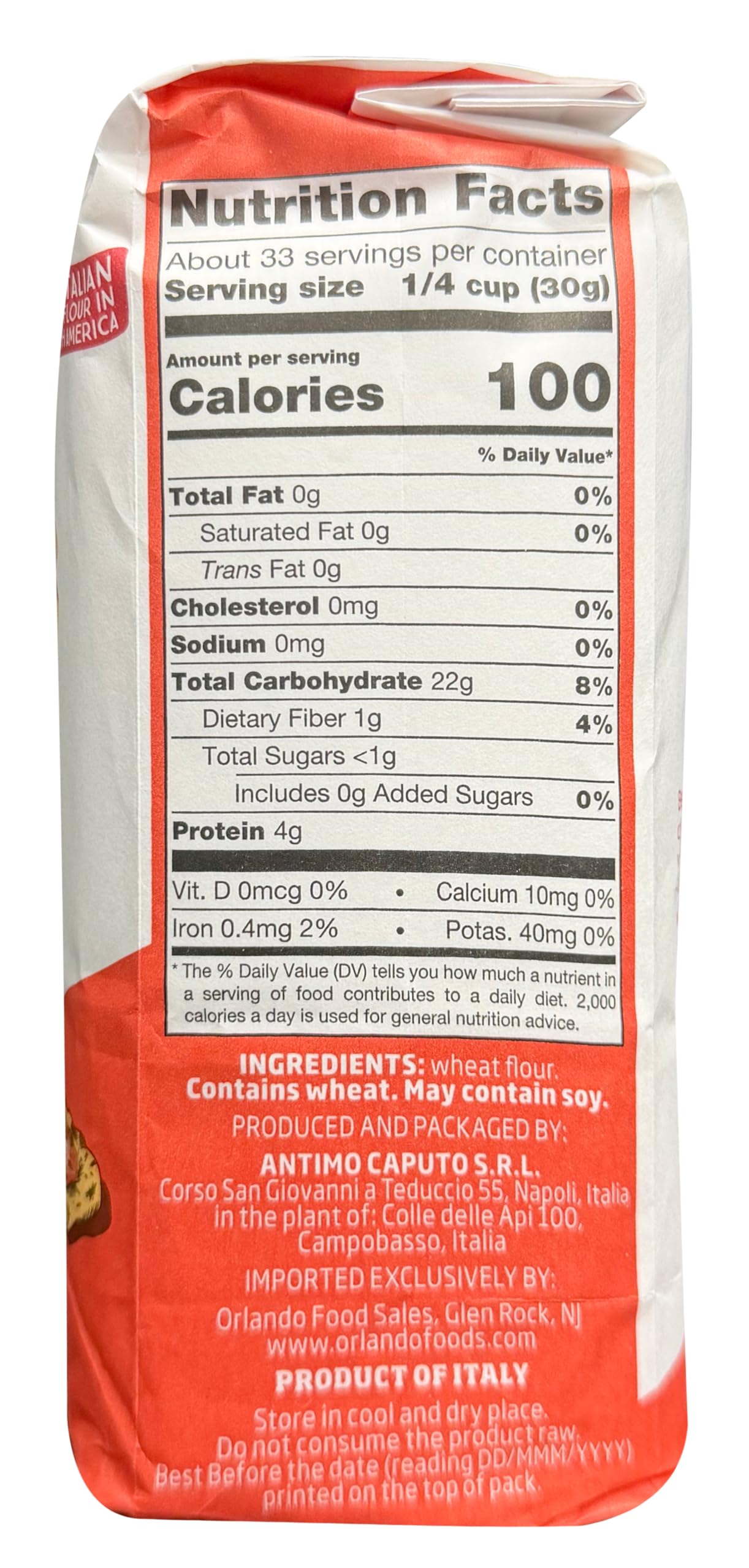 Antimo Caputo Chefs Flour 2.2 LB (Pack of 2) - Italian Double Zero 00 - Soft Wheat for Pizza Dough, Bread, & Pasta