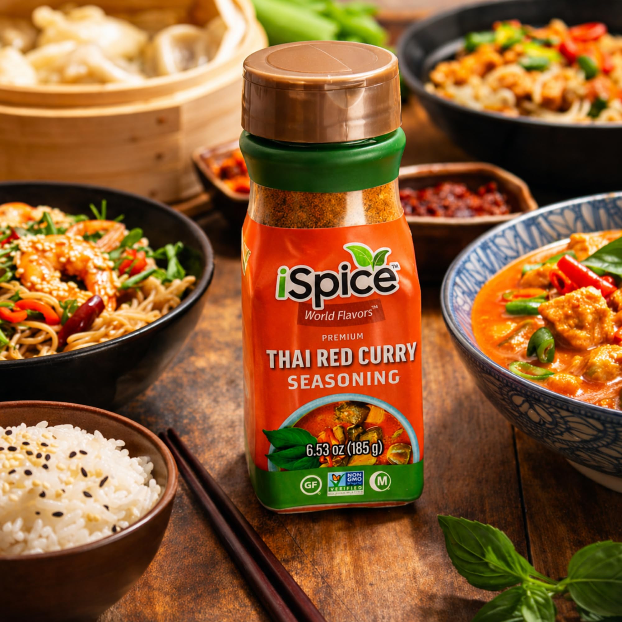 iSpice - THAI RED CURRY SEASONING World Flavor Super Spice Blend | All Natural | Ready to use as is | No preparation is necessary