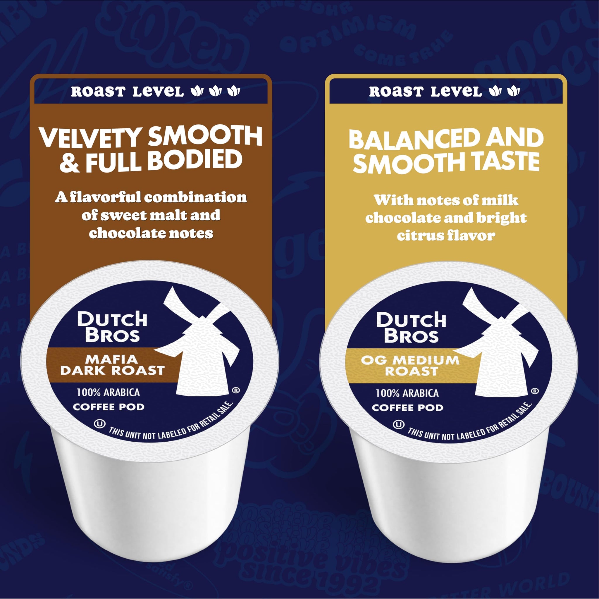 Dutch Bros® Medium and Dark Roast Coffee Variety Pack, 60 Count, Single Serve Coffee Pods for Keurig K-Cup Brewers