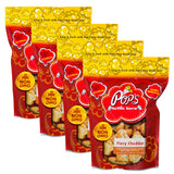 Pop's Kettle Korn- Fiery Cheddar| 4-Pack Fiery Cheddar- Gluten-Free, Whole Grain, Hand-Popped, Small