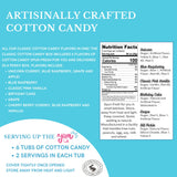 CHOCOLATE STORYBOOK Cotton Candy, Gift Box - Unicorn Tails, Blue Raspberry, Classic Pink, Birthday Cake, Grape, Cherry Berry - (Variety, 6-Pack)
