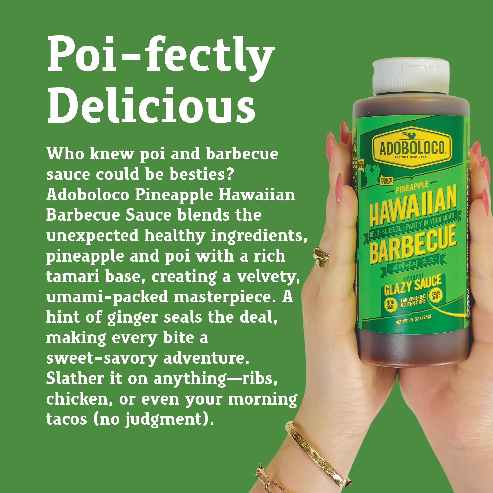 Adoboloco Pineapple Hawaiian Barbecue Sauce - Gluten Free