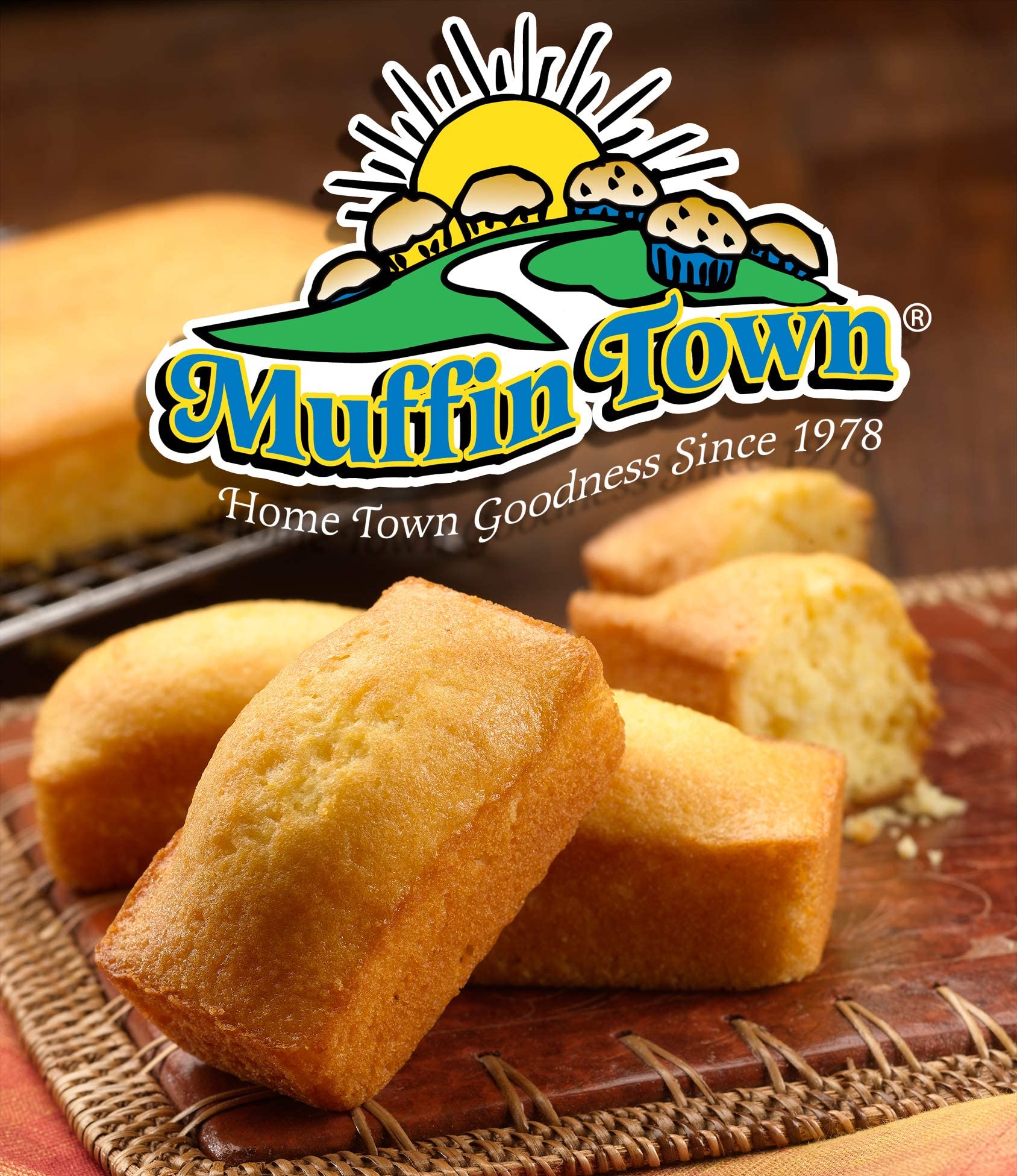 Muffin Town Cornbread Snack Loaves 36 Loaves Per Case - 3 Oz Per Serving