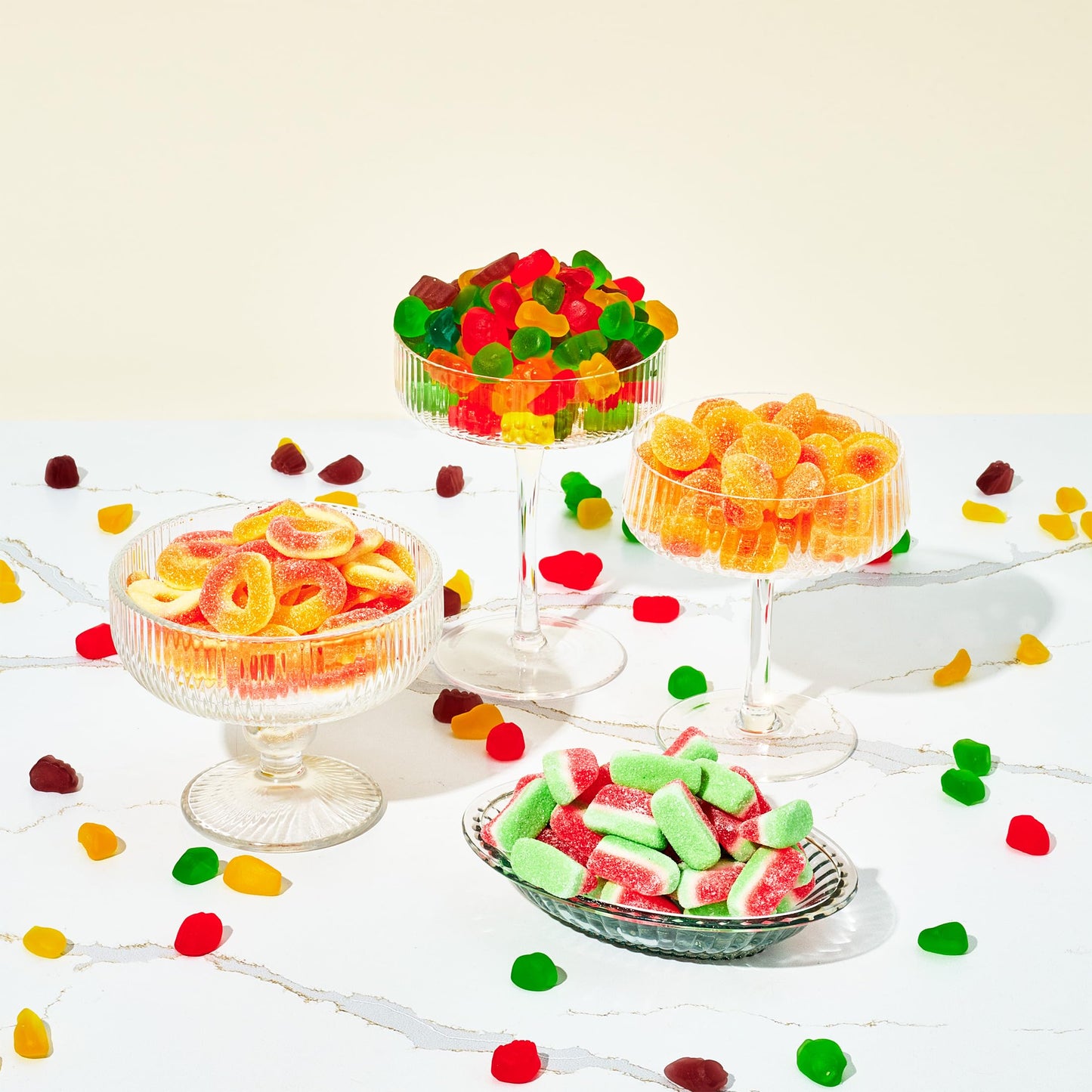 Thoughtfully, Mother’s Day Gummies Sweet Gift Box, Includes Gummy Bears, Sour Watermelon, Sour Peach Rings, Sour Peach Gummies & Fruit Gummies, Candy