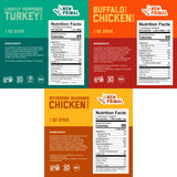 New Primal Family Variety Pack, All Natural Chicken and Turkey Meat Sticks, Healthy Snacks for Adults and Kids, High Protein Snack, Jerky Gift Box, 5