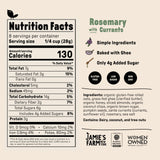 Jamie's Farm, Rosemary with Currants Granola, Gluten-Free, Organic Oats, Baked with Ghee (8oz Bag)
