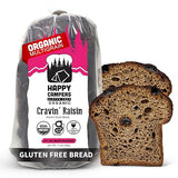 Happy Campers Cravin’ Raisin Cinnamon Spice Gluten Free Bread, Organic, Non-GMO, Vegan, 17.4 oz Loaf (Pack of 4)
