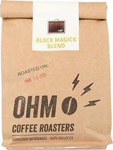 Ohm Coffee Roasters Black Magick Blend, Medium-Dark Roast, 12oz bag