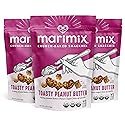 Marimix Snack Mix | Toasty Peanut Butter 3 Pack | Crunch Baked Sweet & Salty Savory Plant Based Naturally Gluten Free Whole Grain Fiber Charcuterie