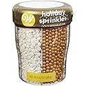 Wilton Sprinkle Mix, Gold/White, 6 Cell, Non Toxic