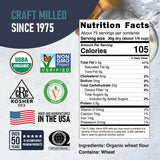 Great River Milling Organic Unbleached Wheat Bread Flour | Artisan Bread Flour for Baking | Multi-Purpose Wheat, Unbromated, Non-GMO, Kosher | 5 Lb