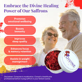 Divine Healing Saffron, Awarded Saffron Threads High Negin Premium grade Saffron Spice Paella, Risotto, Tea's, all Culinary Uses (1.5 Grams)