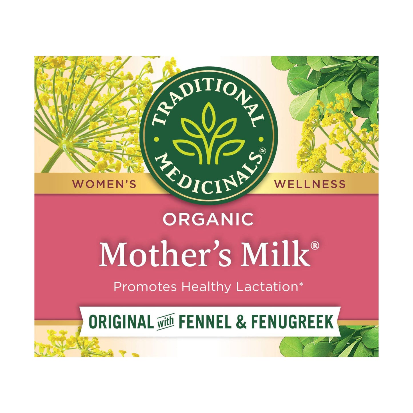 Traditional Medicinals Organic Mother’s Milk Herbal Tea, Promotes Healthy Lactation, (Pack of 1) - 16 Tea Bags