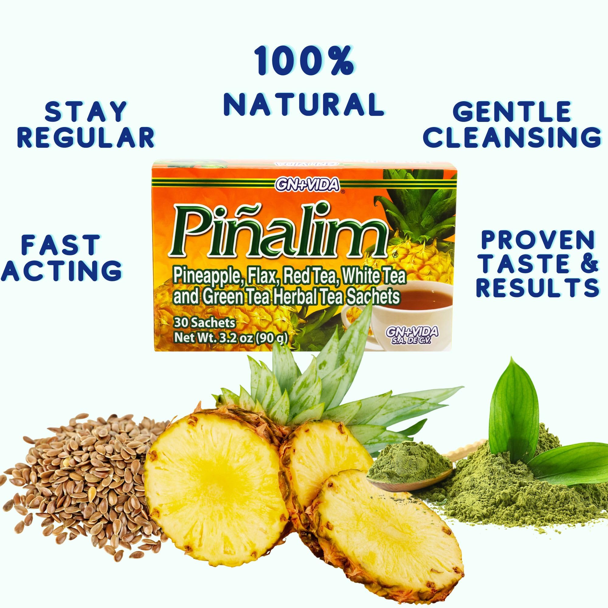 6 Boxes Te Pinalim Tea GN+Vida Tea 180 Day Supply