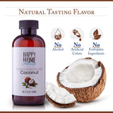 Happy Home Flavoring Imitation Coconut Baking Flavor Emulsion - Certified Kosher, 4 oz.