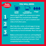 Betty Crocker Lower Sugar Yellow Cake Mix, No Artificial Sweeteners, 14 oz