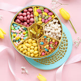 Candy Gift Basket, Snack Variety Box | Spring Candy, Almonds, Chocolate, Gummies, Gourmet Food | Care Package, Treat Assortment for Adults, Families