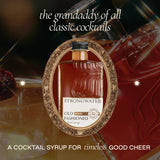 Strongwater Old Fashioned Mix - Makes 32 Cocktails - Handcrafted Old Fashioned Syrup with Bitters, Orange, Cherry, Organic Demerara Sugar - Craft