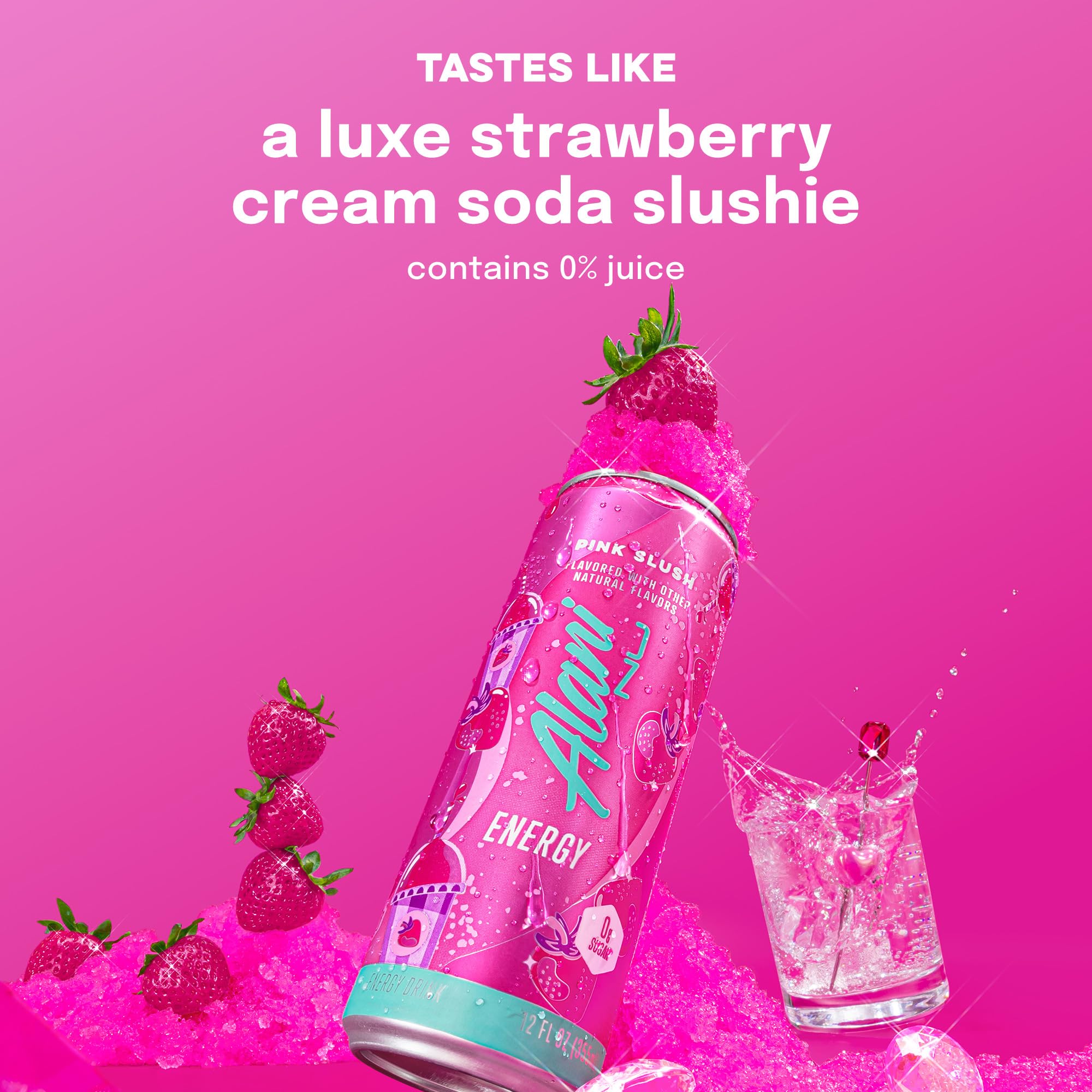 Alani Nu Pink Slush Sugar Free Energy Drink (Pack of 12)