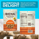 BIENA Chickpea Snacks - Crunchy Roasted Chickpeas - High Fiber Vegan Protein Snacks for Adults and Kids - 8-Pack, 5 Ounce - Habanero