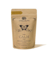 Anima Mundi Apothecary Calm Stress Relief Tonic Tea - Loose Herbal Blend Tea with Chamomile, Rose and Ashwagandha (2oz / 57g)