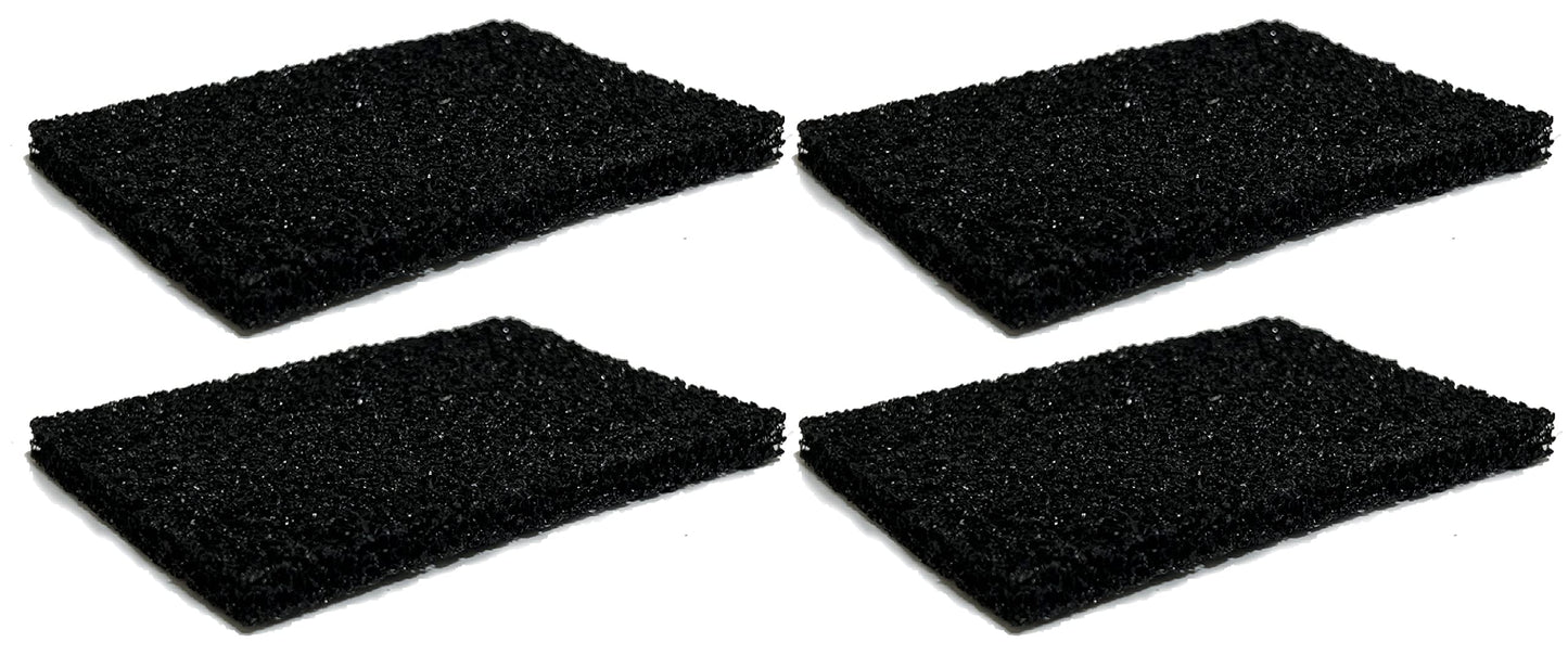 Nispira Activated Charcoal Odor Filter Refills Deodorizers Compatible with Simplehuman Filter Case Trash Cans, 4 Packs