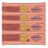 Three Farm Daughters High Fiber Pasta Vermicelli Pack, Irresistible, Low GI, Non GMO Vermicelli Pasta Noodles, Low Net Carb, Made in the USA from Just