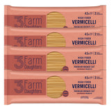 Three Farm Daughters High Fiber Pasta Vermicelli Pack, Irresistible, Low GI, Non GMO Vermicelli Pasta Noodles, Low Net Carb, Made in the USA from Just