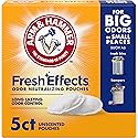 ARM & HAMMER Fresh Effects Odor Neutralizing Baking Soda Pouches, Long-Lasting Fragrance-Free Odor Absorber for Shoes, Cars, Home & Small Spaces, 5