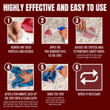 CarpetGeneral - POG Remover 9452 - Carpet Stain Remover and Degreaser - Use For Heavy-Duty Spot Cleaning - Professional Grade Cleaner - 5 Gallon Pail