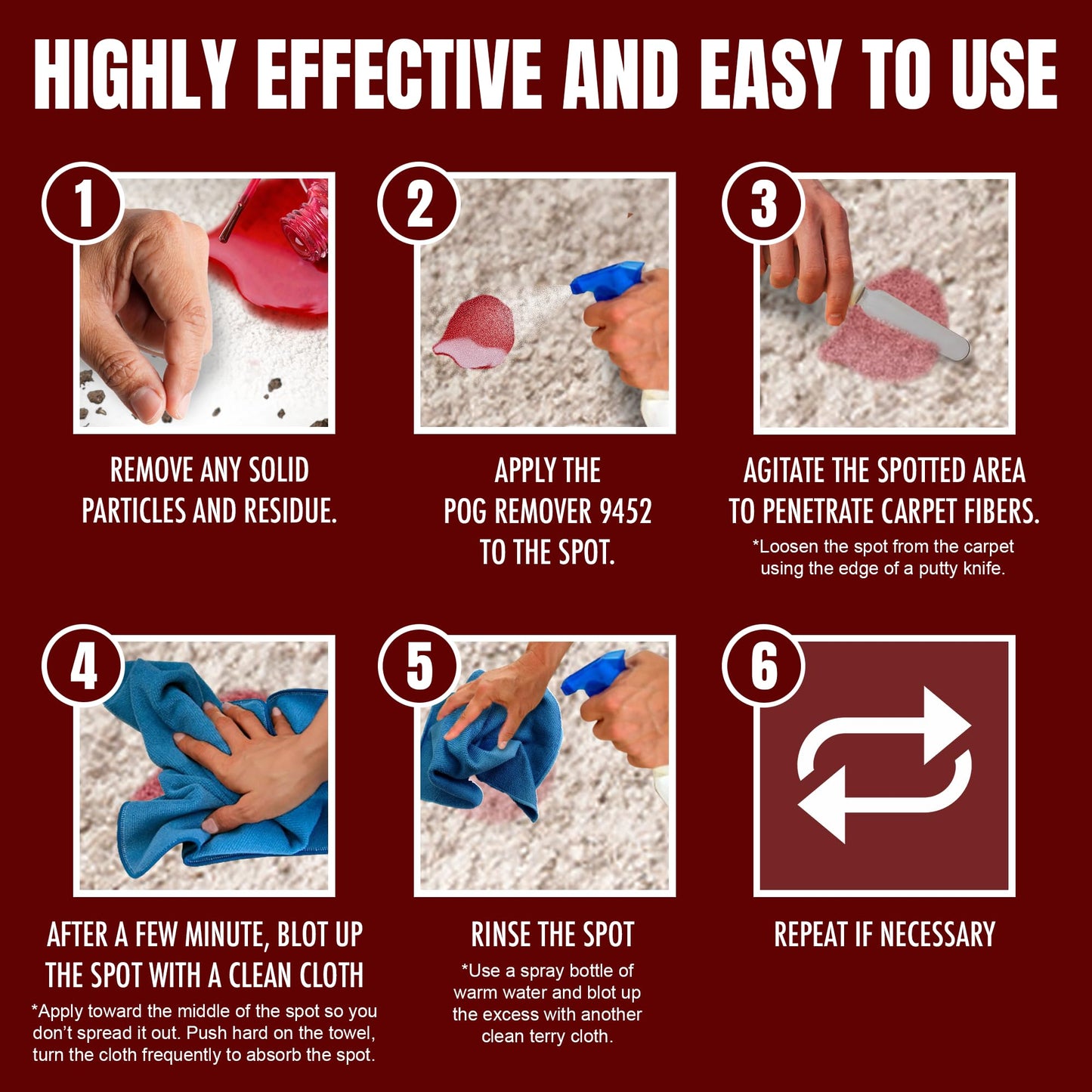 CarpetGeneral POG Remover 9452 - Paint, Oil & Grease Heavy Duty Remover & Cleaner - Residential, Industrial & Commercial - Case of Four Gallon Jugs