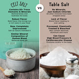 French Grey Sea Salt (Celt Salt) Coarse Ground Shaker 8 oz (1/2 lb) | Organic, All-Natural, Hand-Harvested & Unrefined | Rich in 82 Minerals