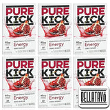 Energy Drink Mix Bundle. Includes Six Boxes of Pure Kick Energy Drink Mix of Black Cherry Pomegranate Flavor. Comes with a BELLATAVO Fridge Magnet!