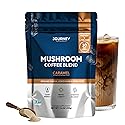 Mushroom Coffee with Collagen - Caramel Blend - Adaptogenic Instant Coffee for Energy, Focus, & Mental Clarity - Enhanced with Lion’s Mane, Chaga