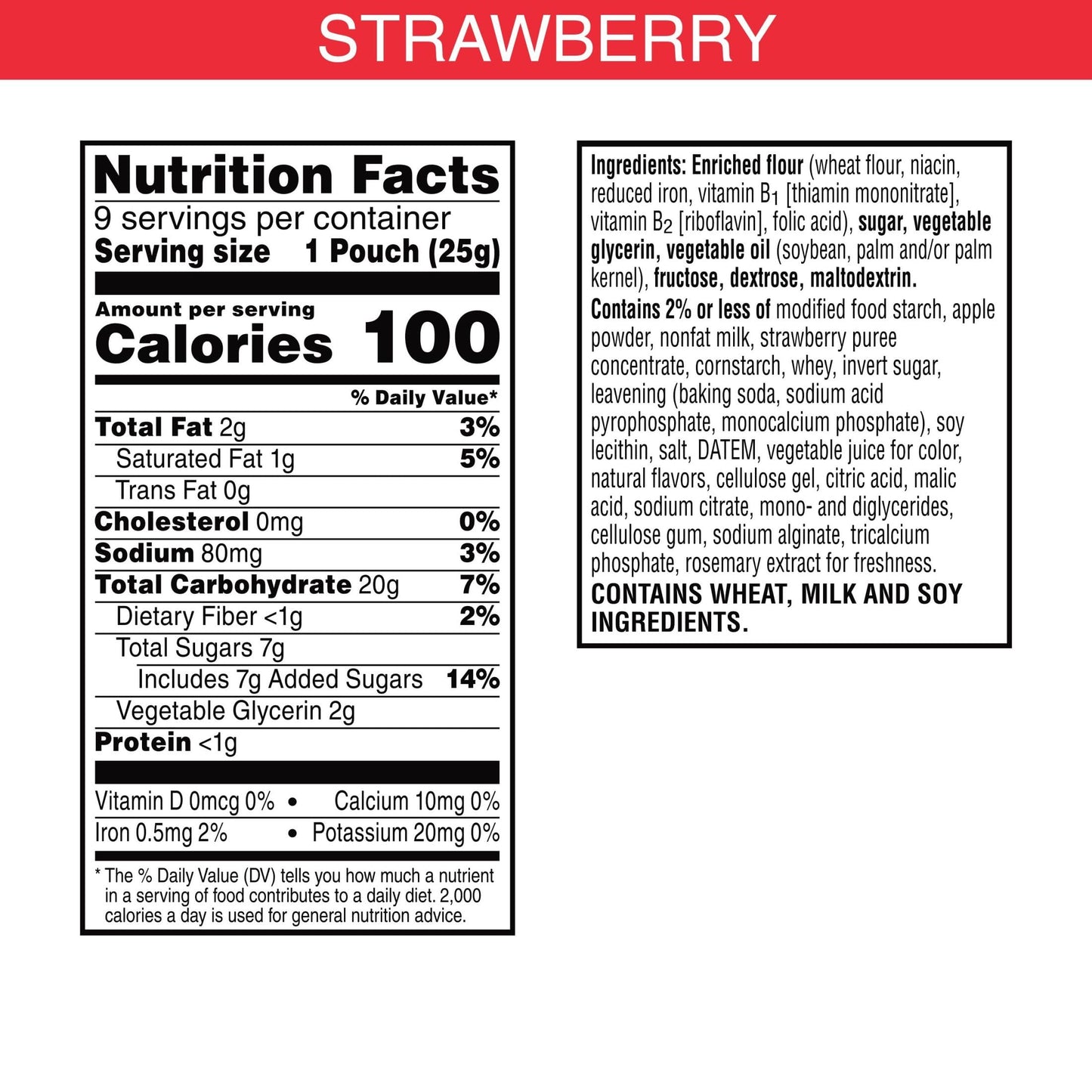 Kellogg's Special K Pastry Crisps, Strawberry, 7.92oz (9 Count)