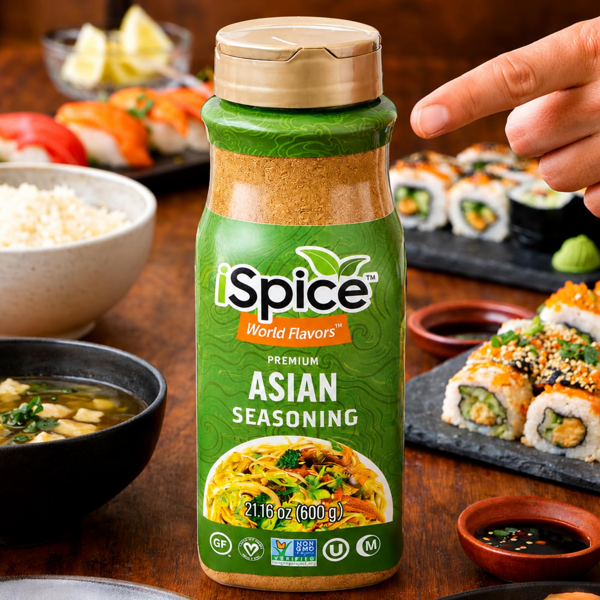 iSpice Blend | Asian Seasoning | 21.16 | Mixed Spice & Seasoning | Bulk Size | Halal | Kosher (Asian)