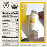 Urban Remedy Organic Ginger Lemonade, Low Glycemic Lemon Drink with Probiotics & Vitamin C, Immune & Digestive Support, Vegan, Gluten-Free, Non-GMO