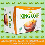 King Cole Orange Pekoe Tea Bags (216 Count), Premium Quality Orange Pekoe Tea Loose Leaf Tea Bags - 216 Orange Pekoe Tea Box