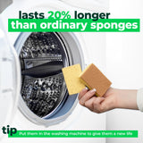 bioGo Biodegradable Kitchen Sponges - Natural Cellulose, Eco-Friendly, Compostable Cleaning Sponges - 24 Pack