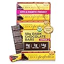 ChocoPerfection Sugar Free Dark Chocolate Bars - European Style Chocolate Keto Friendly, Gluten Free Vegan, Fiber Rich Low Carb Chocolate Snack Bars