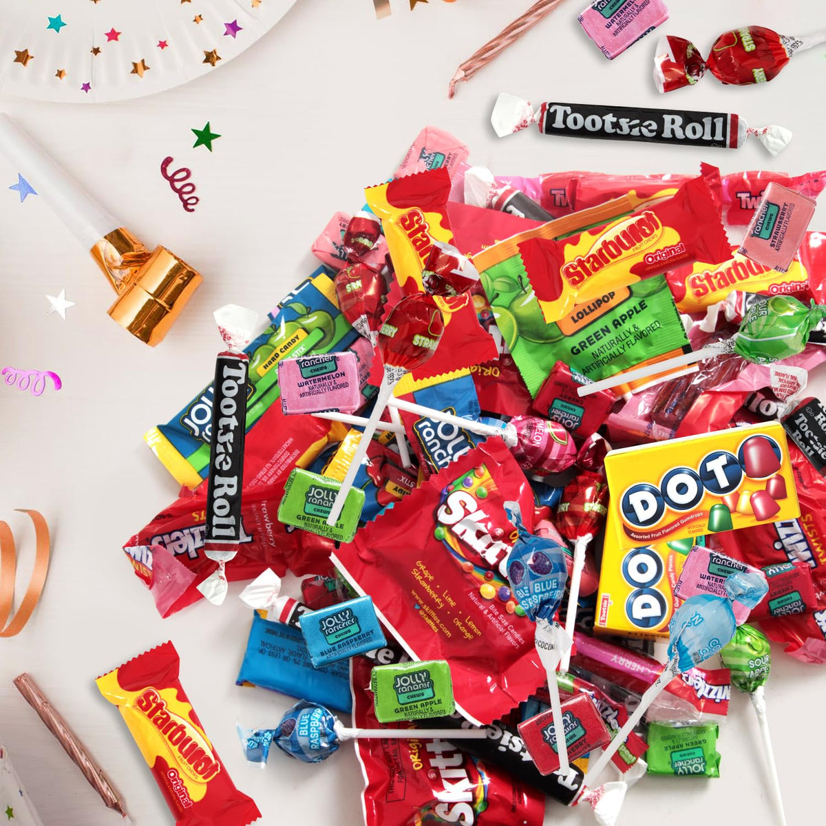 Candy Variety Pack 5 lb 250 Ct, Bulk Individually Wrapped Fun Size Candy