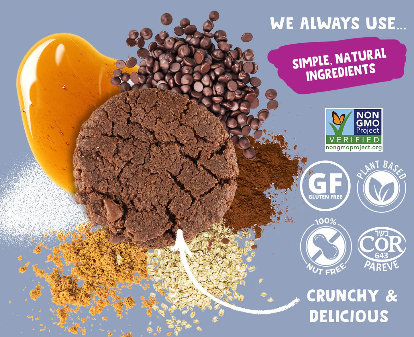 Allergy Smart Double Chocolate Cookies, 140 GR