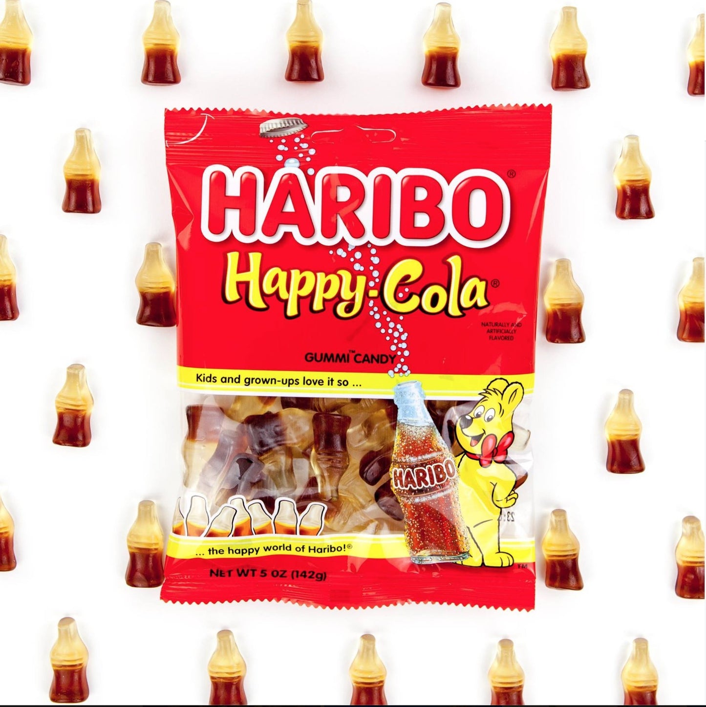 Haribo Happy Cola Gummies 12 Pack Case of 5oz Bags