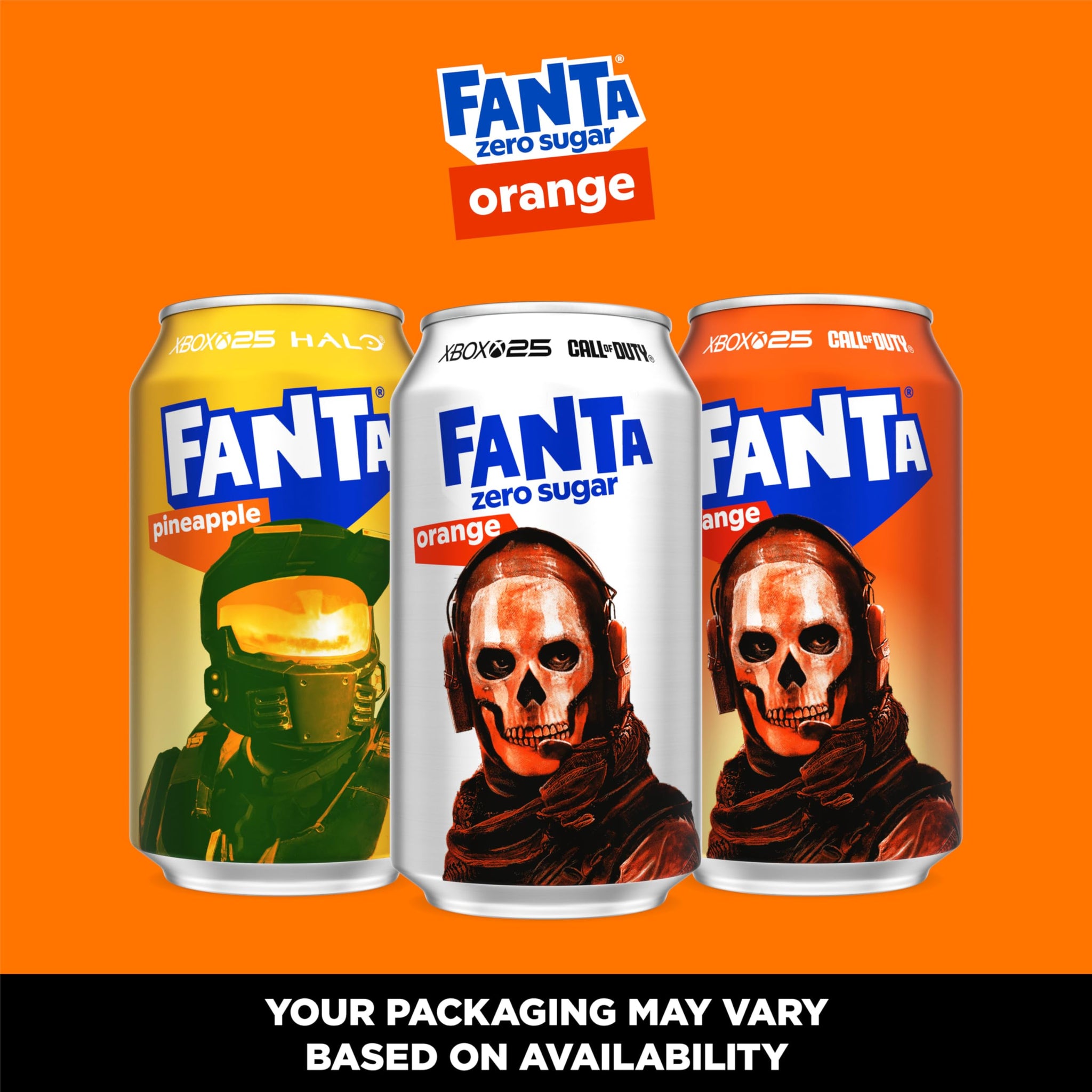 Fanta Zero Sugar Orange Soda, 12 Pack
