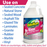 OdoBan Pet Solutions No Rinse Neutral pH Floor Cleaner Concentrate, Made in the USA, Splash O' Citrus Scent, 2 Gallons